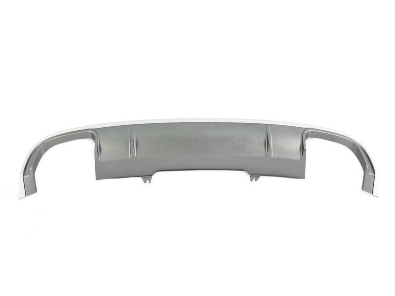 Диффузор (заднего бампера) Silver (в стиле S4 00-00) на Audi A4 B9 2015-2019 429704 фото