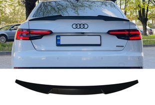 Спойлер на Audi A4 B9 2015- V1 чорний глянець 431442 фото