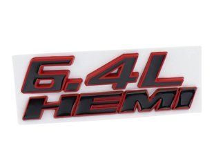 Автологотип емблема Dodge Jeep Chrysler 6.4 L Hemi Black red Emblems362132 362132 фото