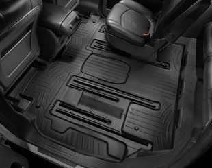 3D килимки для Tesla Model X 2016-2018 чорні 2+3 ряд 7 місць WeatherTech 448699 120244 фото