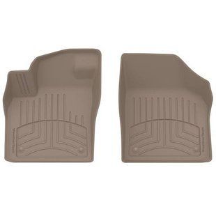 3D килимки для Volkswagen Atlas 2017- бежеві передні WeatherTech HP 4510841IM 414659 фото