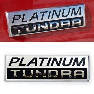 Логотип эмблема Platinum на Toyota Tundra 2014-2021 на дверь 523214 фото