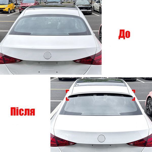 Спойлер бленда заднього вікна на Mercedes-Benz C-class W206 2021- чорний глянець 522608 фото