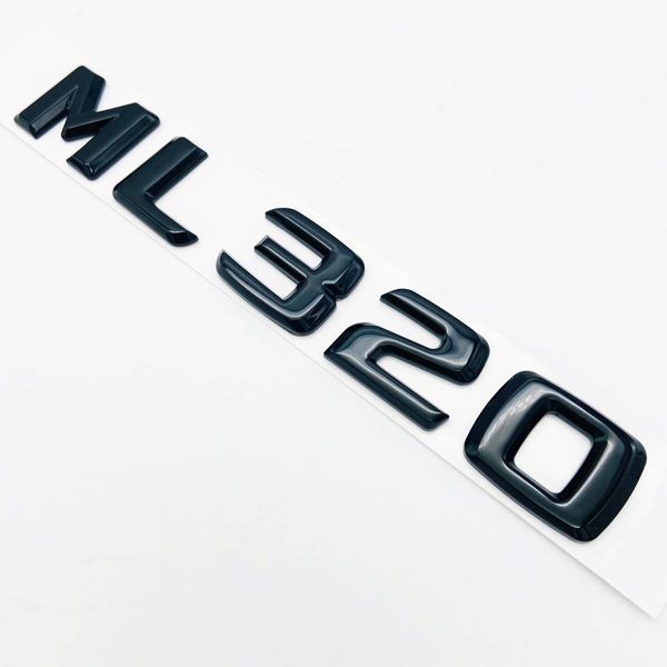 Автологотип емблема напис Mercedes ML320 чорний глянець A1648170915 416747 фото