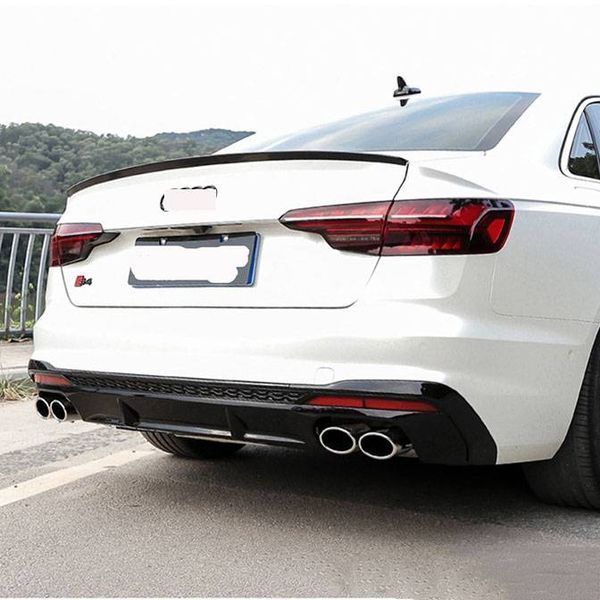 Диффузор заднего бампера на Audi S4 B9 2019-2023 с насадками 431473 фото