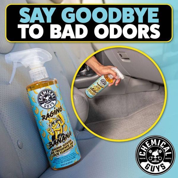 Ароматизатор в машину Chemical Guys Raging Banana and Odor Eliminator 473мл 408649 фото