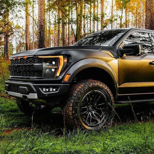 Передние фары на Ford F-150 2020- Full LED черные CP 430431 фото