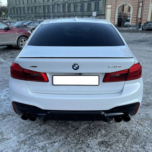 Спойлер на BMW 5 G30 2017-2022 стиль M5 чорний глянець 355158 фото
