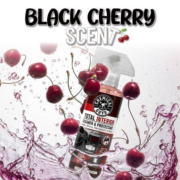 Очиститель для ухода зи интерьером авто Chemical Guys Total Interior Cleaner And Protectant Black Cherry 473мл 409704 фото Очиститель для ухода зи интерьером авто Chemical Guys Total Interior Cleaner And Protectant Black Cherry 473мл 409704 фото