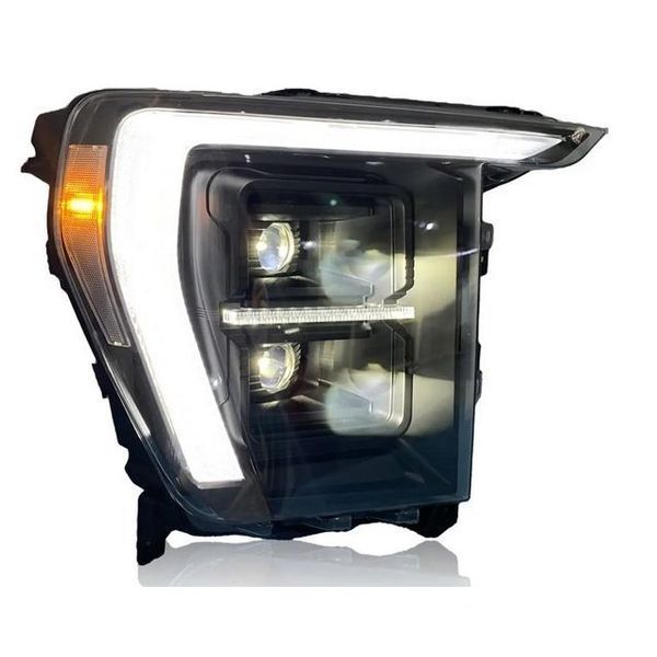 Передние фары на Ford F-150 2020- Full LED черные CP 430431 фото