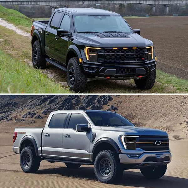 Передние фары на Ford F-150 2020- Full LED черные CP 430431 фото
