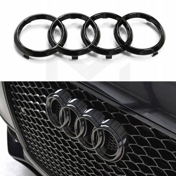 Автологотип черная эмблема Audi A1 GB 2019- Black Edition в решетку радиатора 8T0853605 409664 фото