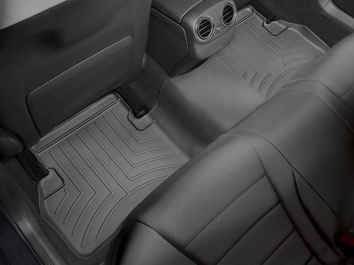 3D килимки для Mercedes C-class W205 2014- чорні задні WeatherTech 446762 46574 фото