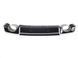 Диффузор (заднего бампера) Black Silver/Chrome Pipe (в стиле RS3) Sedan на Audi A3 2012-2016 429695 фото 1