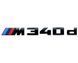 Автологотип шильдик эмблема надпись BMW M340d Black Shadow Edition 418068 фото 1