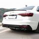 Диффузор заднего бампера на Audi S4 B9 2019-2023 с насадками 431473 фото 4
