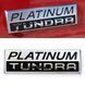 Логотип емблема Platinum на Toyota Tundra 2014-2021 на двері 523214 фото 1