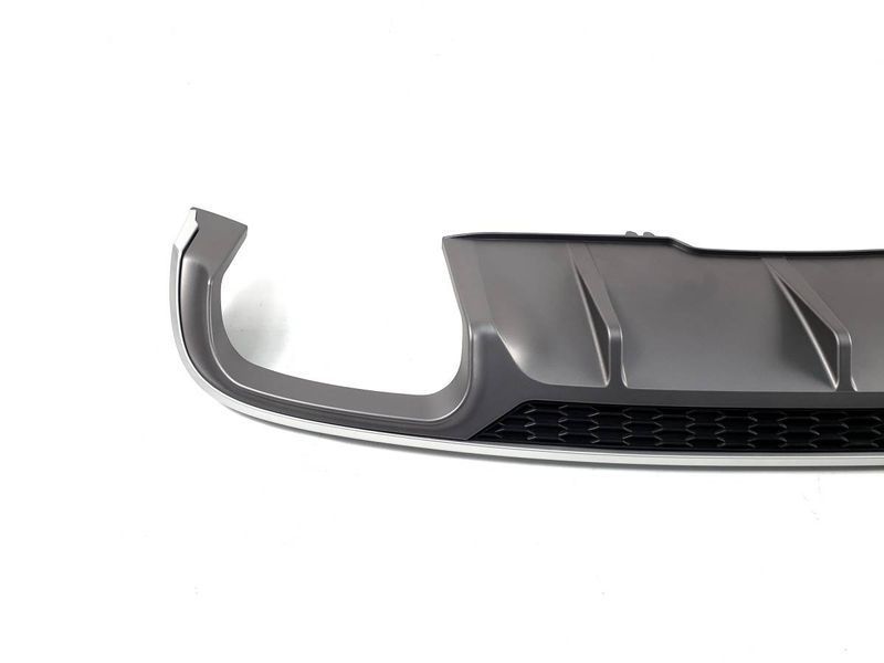 Диффузор (заднего бампера) Silver (в стиле S5 B9 00-00) на Audi A4 B9 2015-2019 429706 фото
