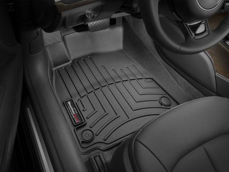 3D коврики для Audi A6 C7, A7 2011-2018 черные передние WeatherTech 445641 46124 фото