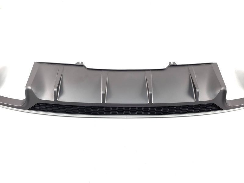 Диффузор (заднего бампера) Silver (в стиле S5 B9 00-00) на Audi A4 B9 2015-2019 429706 фото