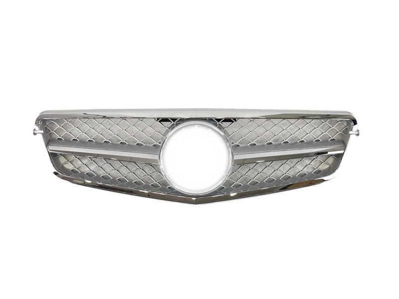 Решетка радиатора на Mercedes C-class W204 2007-2014 SL Silver 427753 фото Решетка радиатора на Mercedes C-class W204 2007-2014 SL Silver 427753 фото