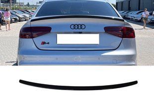 Спойлер на Audi A4 B8 2011-2015 V1 чорний глянець 431441 фото