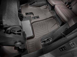 3D килимки для Mercedes GL-class, GLS-class X166 2012- какао 3 ряд WeatherTech 474013 46602 фото