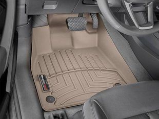 3D килимки для Audi Q5 2017- бежеві передні WeatherTech 4511461 98097 фото