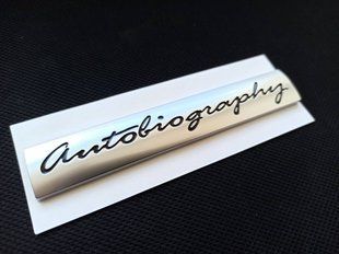 Автологотип емблема напис Land Rover Autobiography 111мм сірий мат 174130 фото