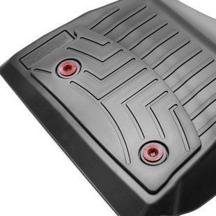 3D килимки для Kia Sportage, Hyundai Tucson 2015- чорні передні WeatherTech 4415721 186520 фото