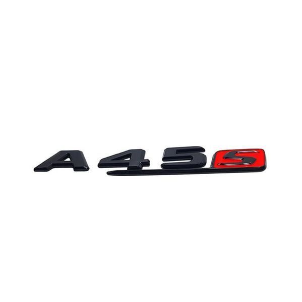 Автологотип шильдик эмблема надпись Mercedes A45s AMG black red пряма 416746 фото
