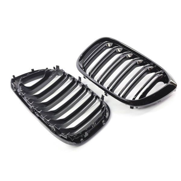 Решітка радіатора на BMW X3 G01, X4 G02 2018-2021 M-Look Black V1 355232 фото