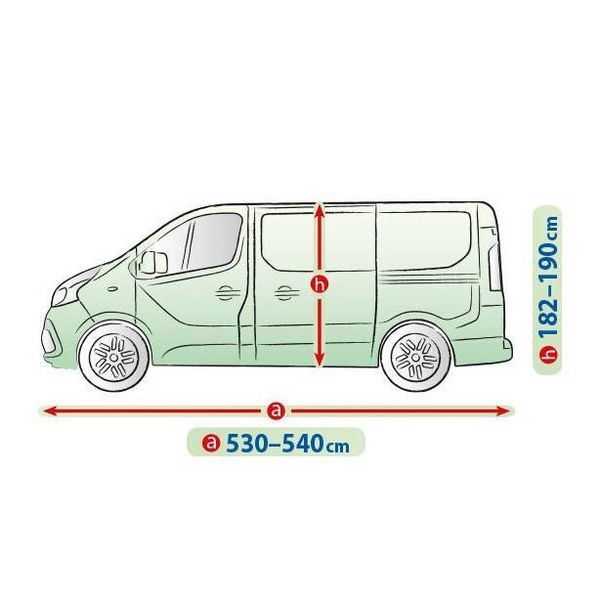 Автомобильный чехол тент на Ford Transit Custom, Tourneo Custom база L2 Kegel Mobile Garage VAN 530-540 см 365165 фото