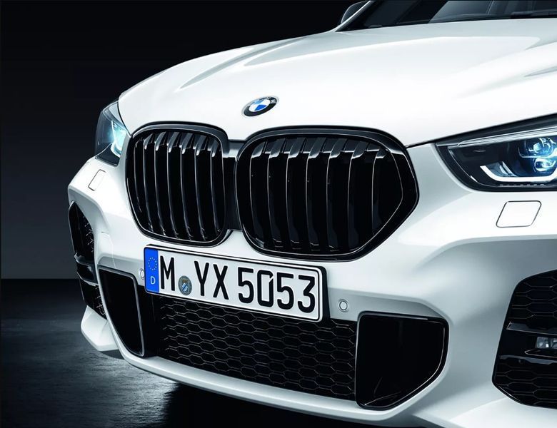 Решетка радиатора на BMW X1 F48 2019-2022 Shadow-line оригинал 51138080619 415700 фото