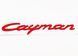 Автологотип емблема напис Porsche Cayman Red червоний 522814 фото 2