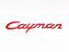 Автологотип емблема напис Porsche Cayman Red червоний 522814 фото 1