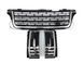 Решітка радіатора на Land Rover Range Rover 2010-2013 + жабри Chrome Black 429982 фото 1