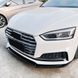 Сплітер губа переднього бамперу на Audi A5 B9 2017-2020 S-Line бампер Чорний глянець 522610 фото 3