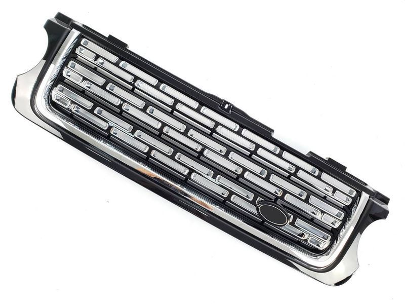 Решітка радіатора на Land Rover Range Rover 2010-2013 + жабри Chrome Black 429982 фото