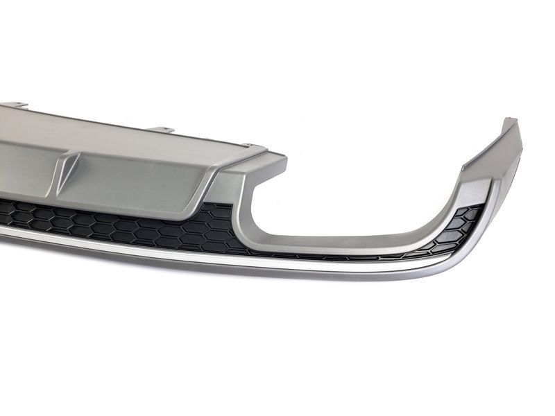 Диффузор (заднего бампера) Silver (в стиле S6 00-00) на Audi A6 C7 2014-2018 427822 фото