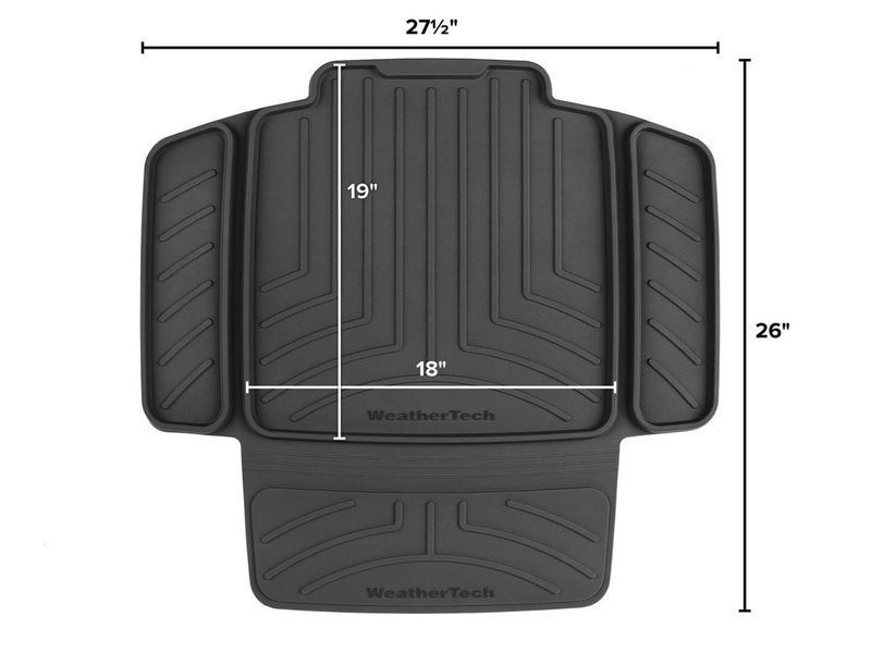 Килимок під дитяче автокрісло чорний Weathertech 349953 фото