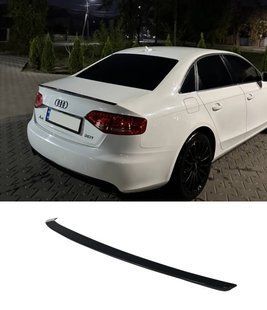 Спойлер на Audi A4 B8 2007-2011 V1 чорний глянець 431440 фото