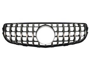 Решетка радиатора на Mercedes GLC-class X253 2015-2019 GT Chrome Black 427256 фото