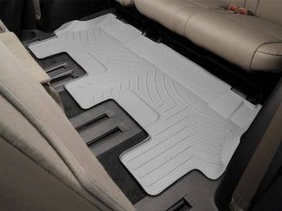 3D коврики для Mercedes GLE-class W167 2019- cерые 3 ряд WeatherTech 4615333 141527 фото