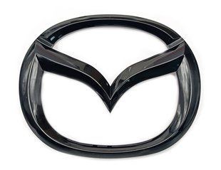 Автологотип емблеми Mazda CX-30 в решітку радіатора чорний глянець 521945 фото