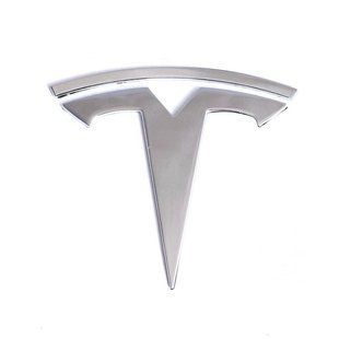 Автологотип емблема Tesla Model Y, Model 3 Chrome на капот 418201 фото