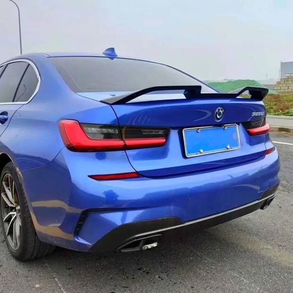 Спойлер на BMW 3 G20 2018- стиль M3 чорний глянець V1 414150 фото