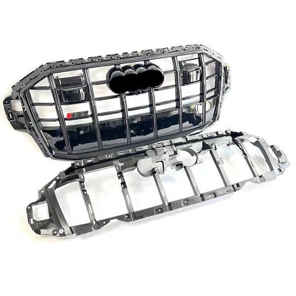Решетка радиатора на Audi Q7 2020- в стиле SQ7 Black под радары 430073 фото