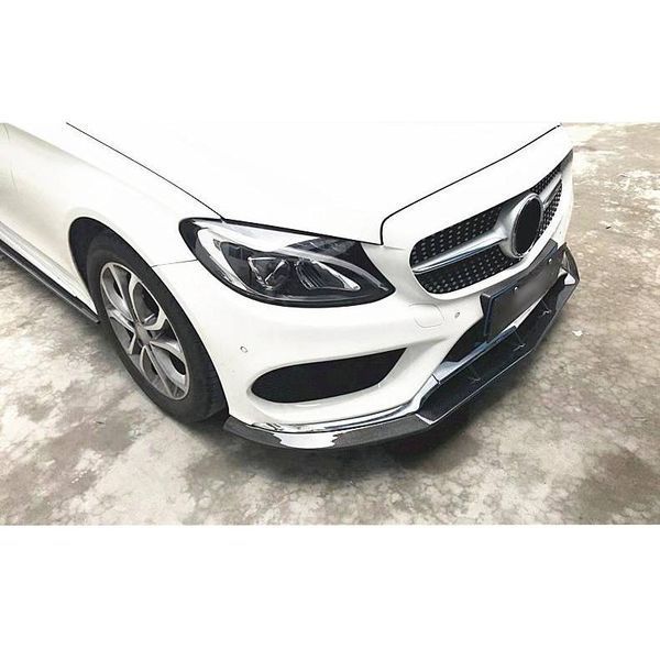 Карбоновый диффузор переднего бампера для Mercedes-Benz C-class W205 2014-2018 AMG-Line под заказ 356756 фото