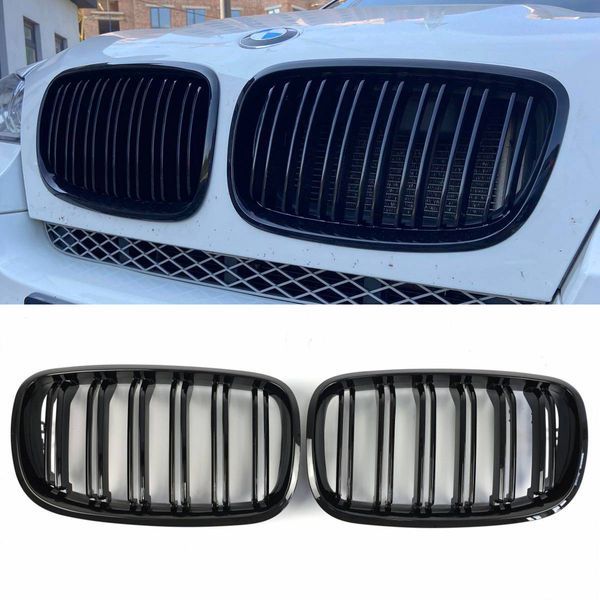 Решітка радіатора на BMW X5 E70, X6 E71 2007-2014 M-Look Black 175705 фото